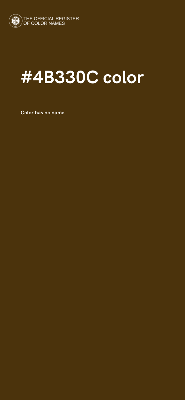 #4B330C color image