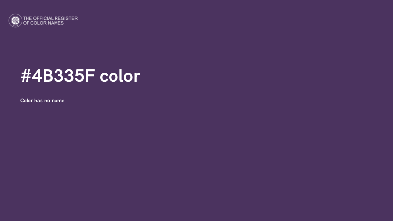 #4B335F color image