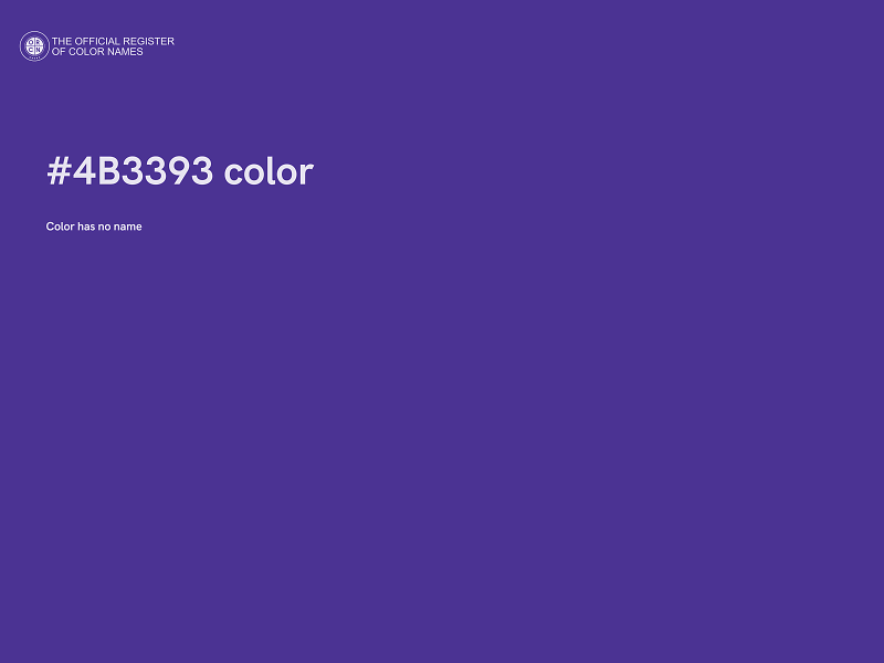 #4B3393 color image