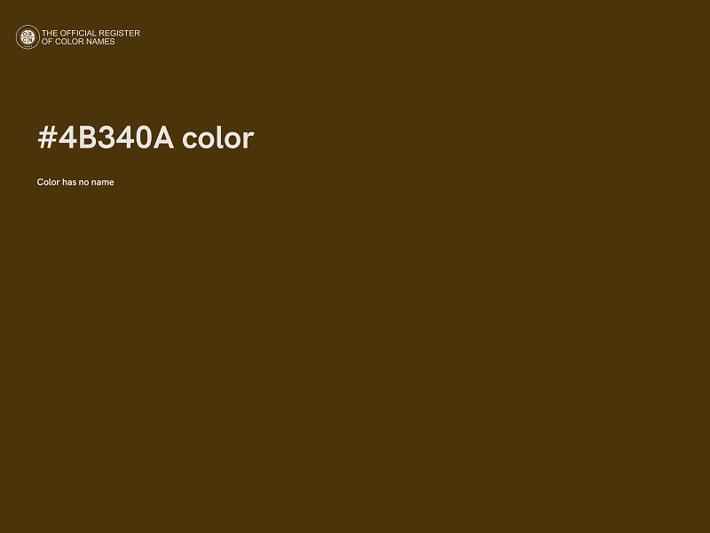 #4B340A color image