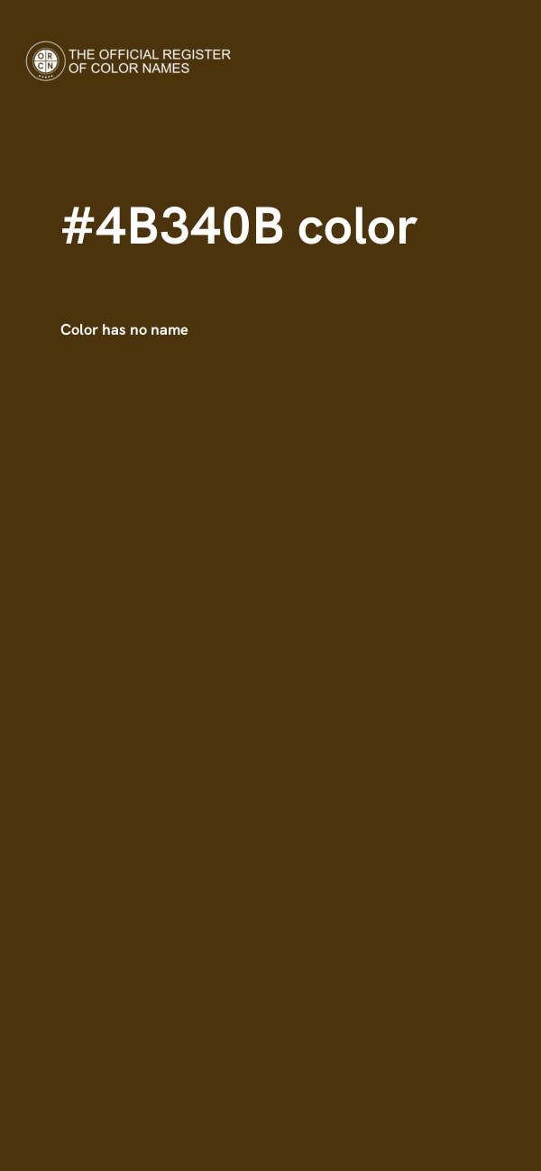 #4B340B color image