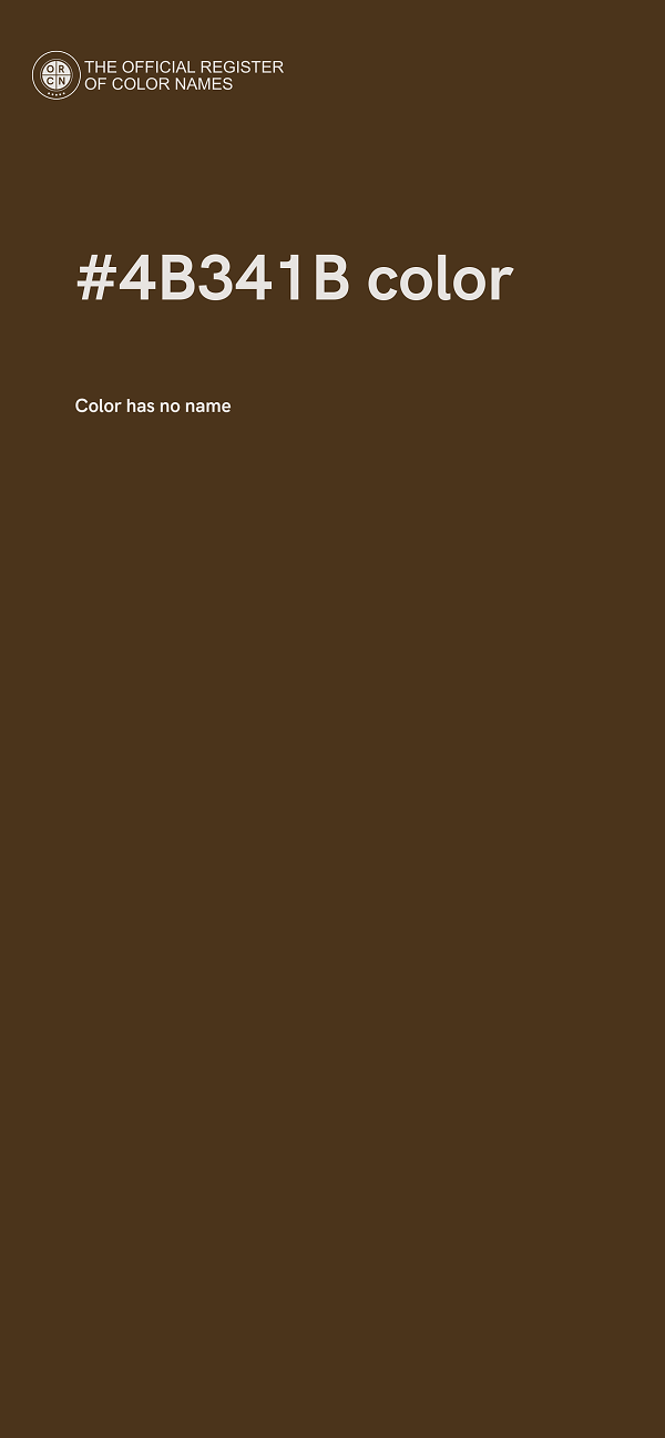 #4B341B color image