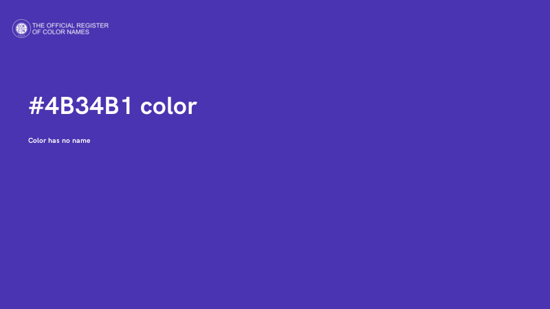 #4B34B1 color image