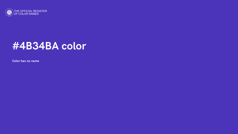#4B34BA color image