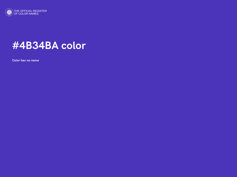 #4B34BA color image