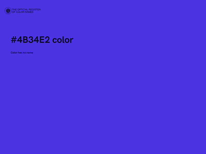 #4B34E2 color image