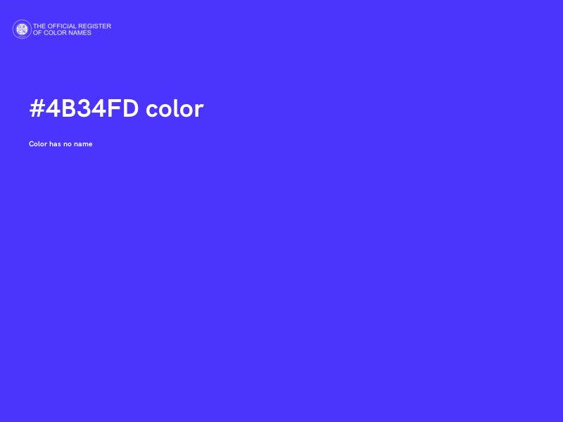 #4B34FD color image