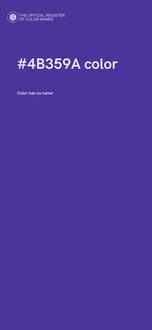 #4B359A color image