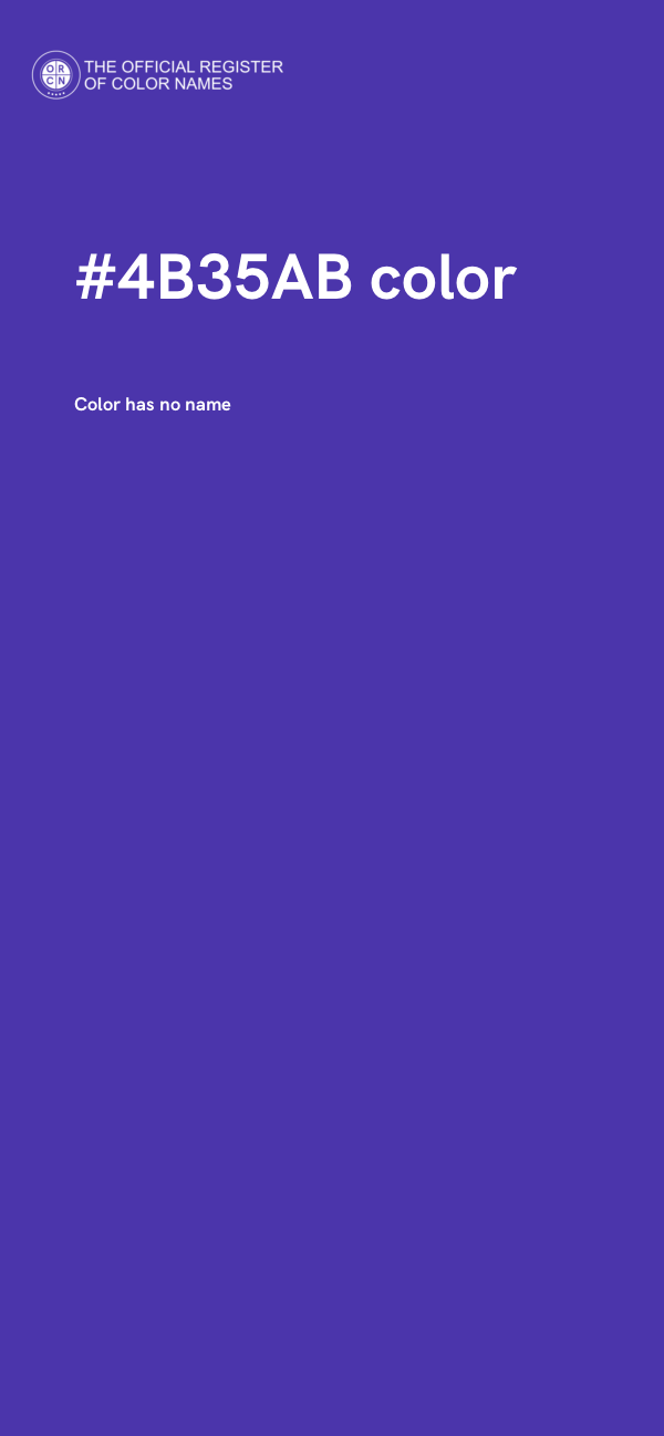 #4B35AB color image