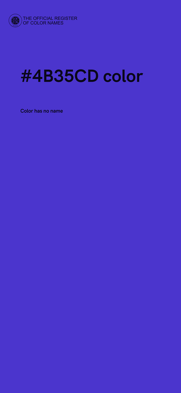 #4B35CD color image