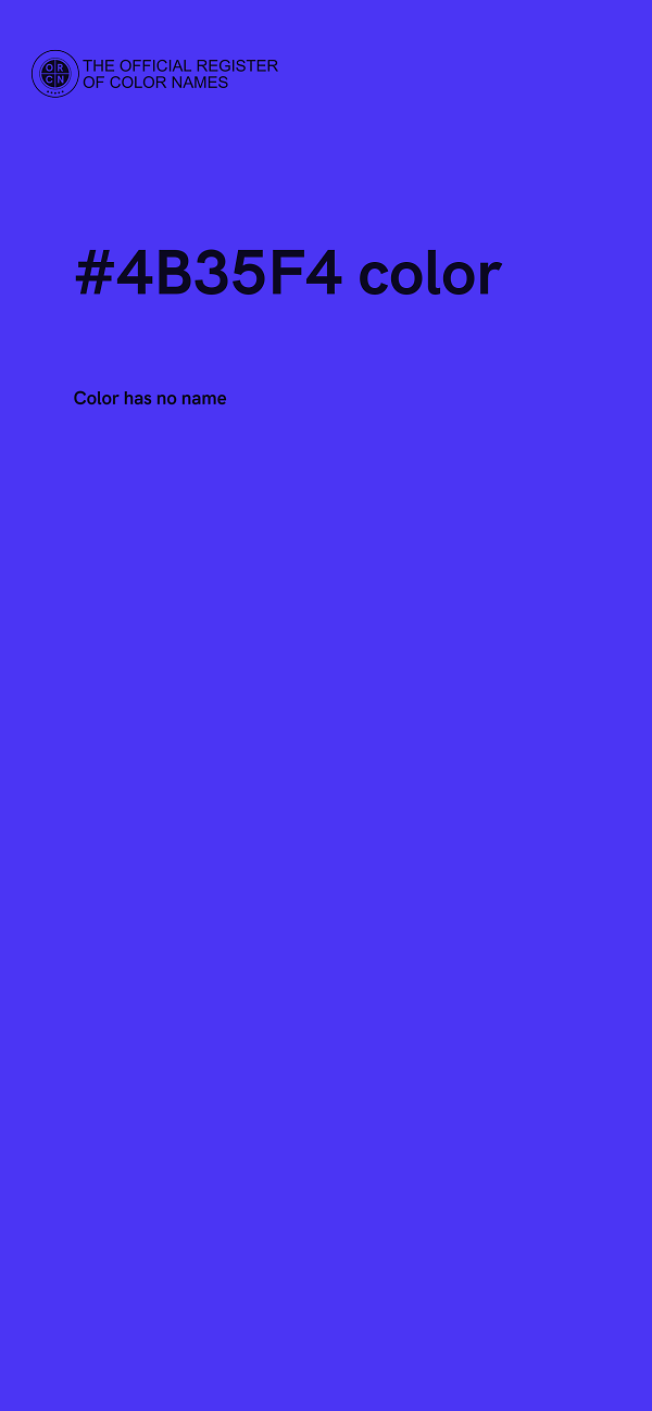 #4B35F4 color image