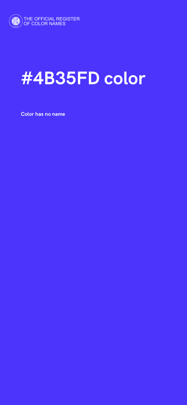 #4B35FD color image