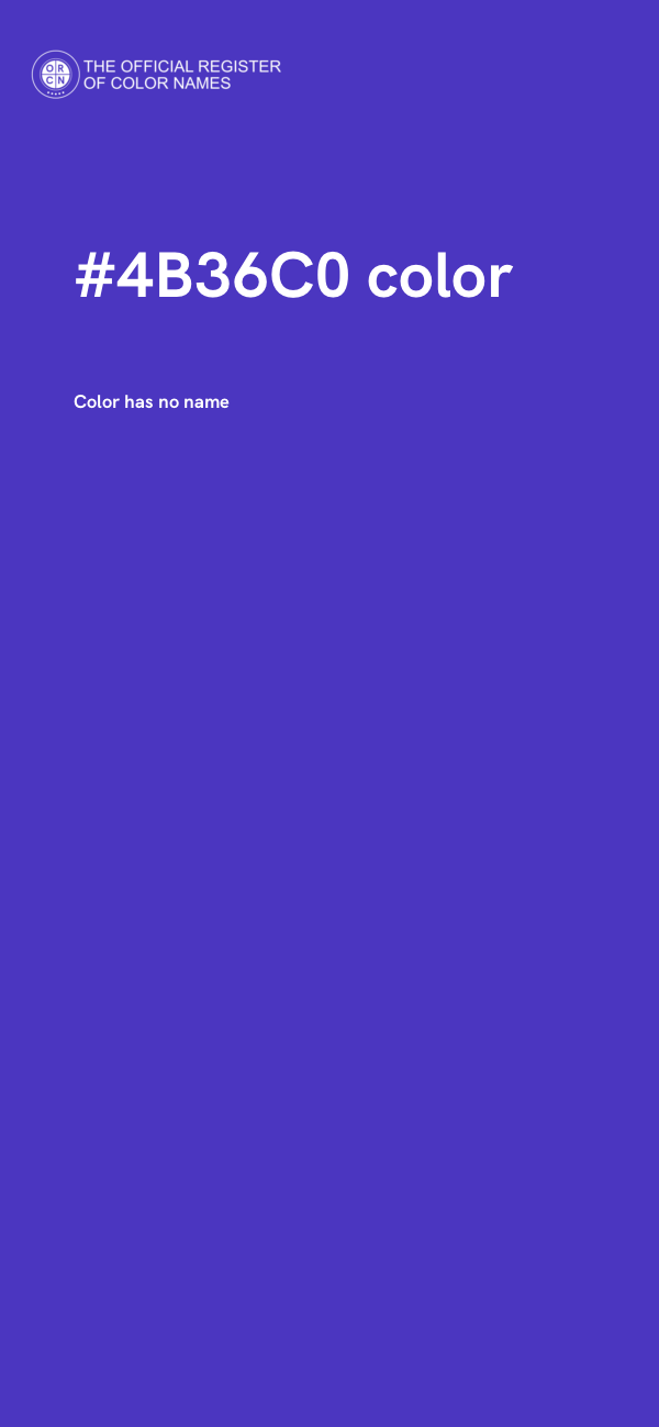 #4B36C0 color image