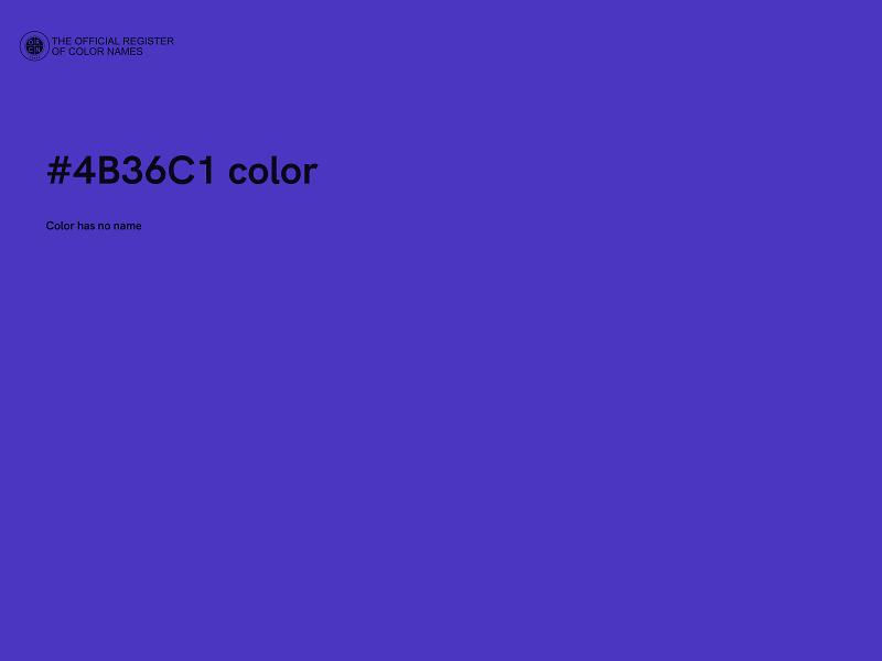 #4B36C1 color image