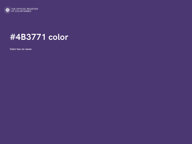 #4B3771 color image