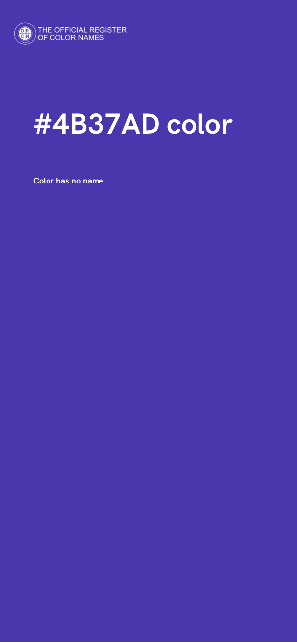 #4B37AD color image