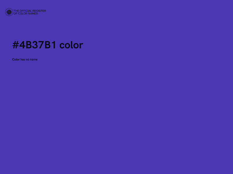 #4B37B1 color image