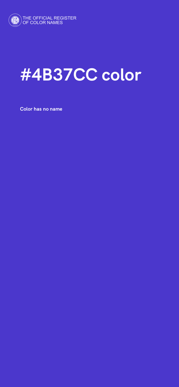 #4B37CC color image