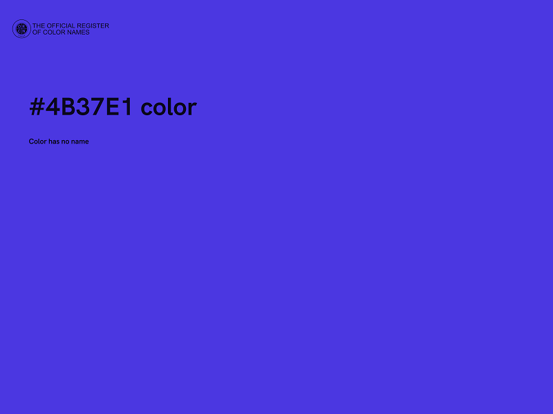 #4B37E1 color image