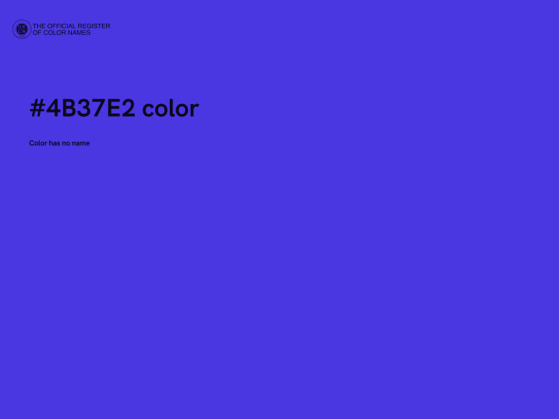 #4B37E2 color image