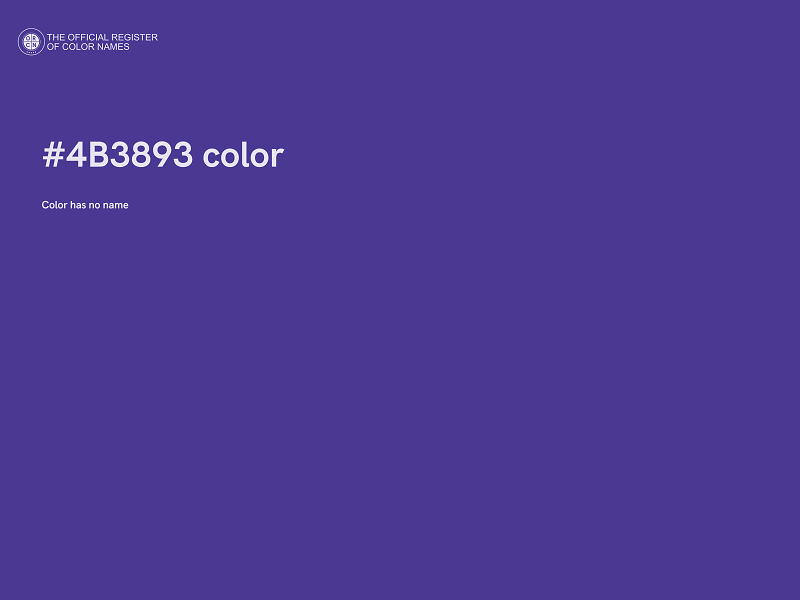 #4B3893 color image