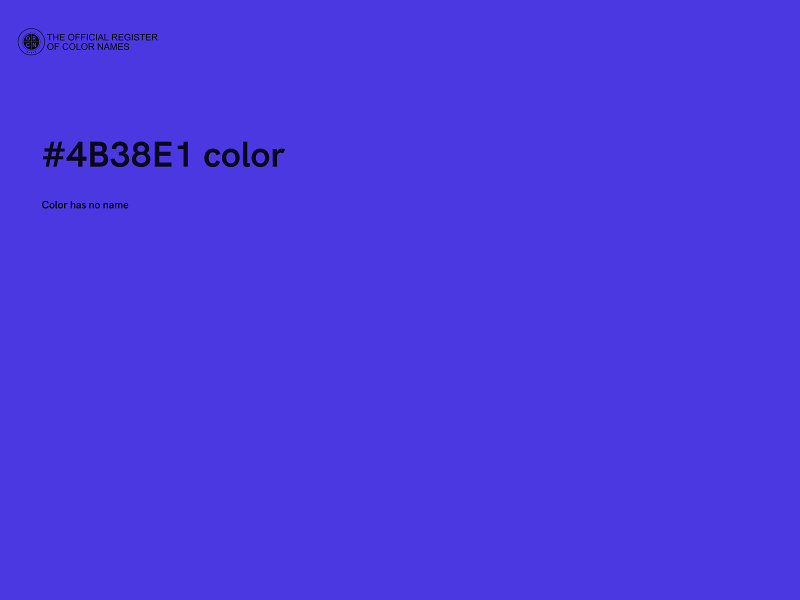 #4B38E1 color image