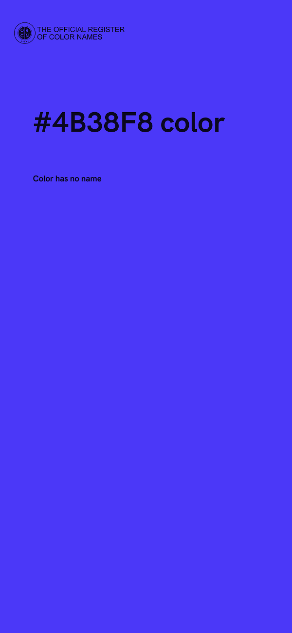 #4B38F8 color image