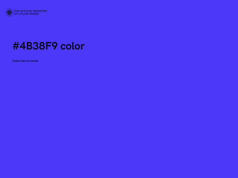 #4B38F9 color image