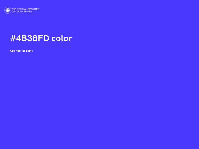 #4B38FD color image