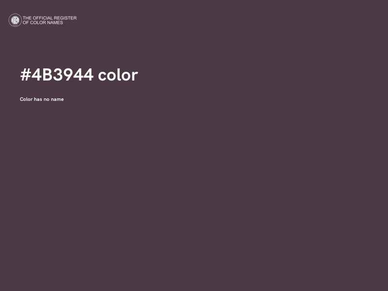 #4B3944 color image