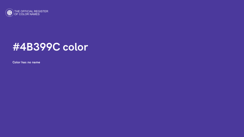 #4B399C color image