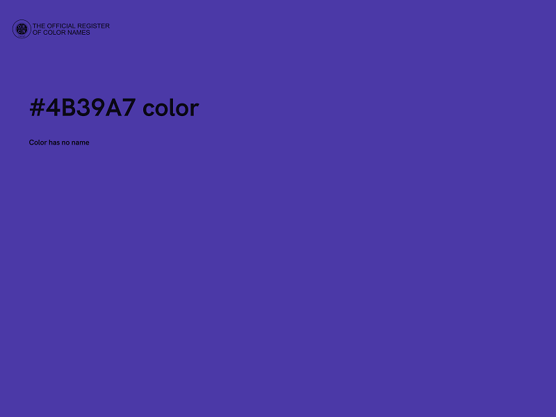 #4B39A7 color image