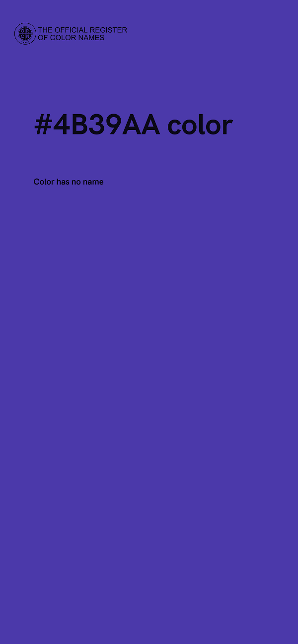 #4B39AA color image