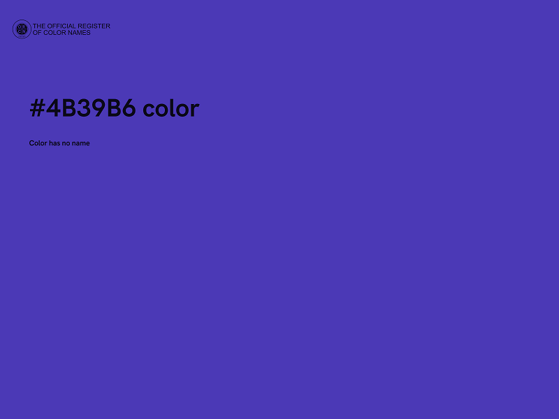 #4B39B6 color image