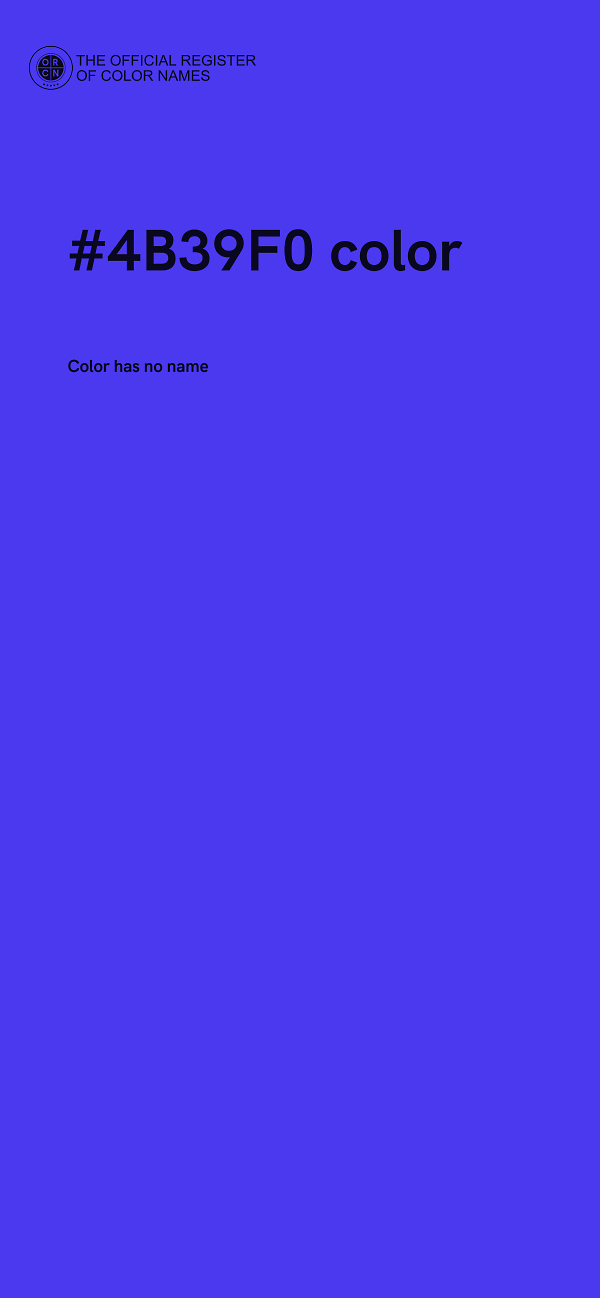 #4B39F0 color image