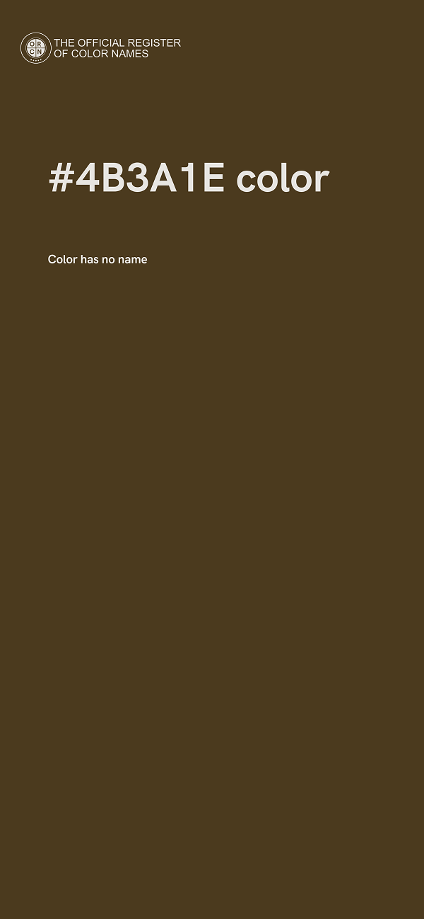 #4B3A1E color image