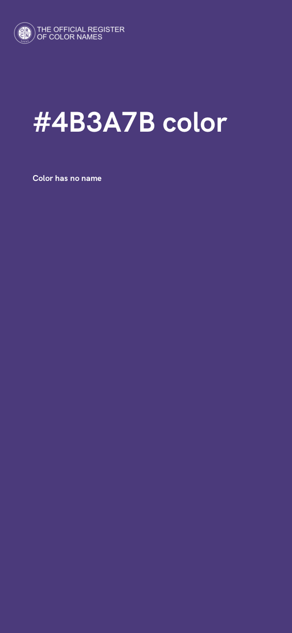 #4B3A7B color image
