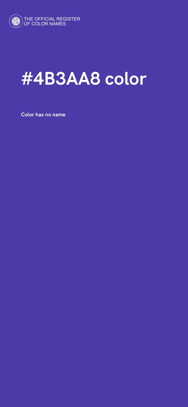 #4B3AA8 color image