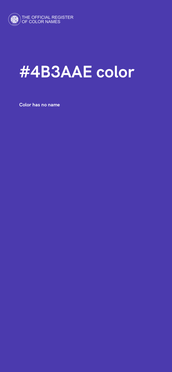 #4B3AAE color image