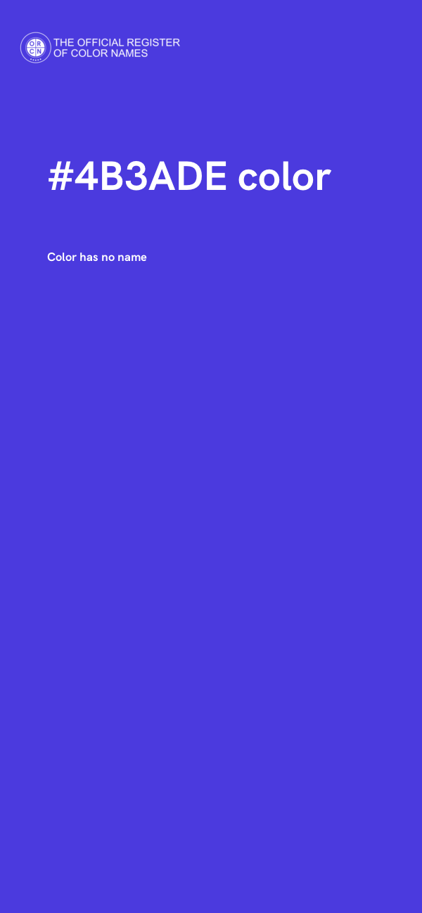 #4B3ADE color image