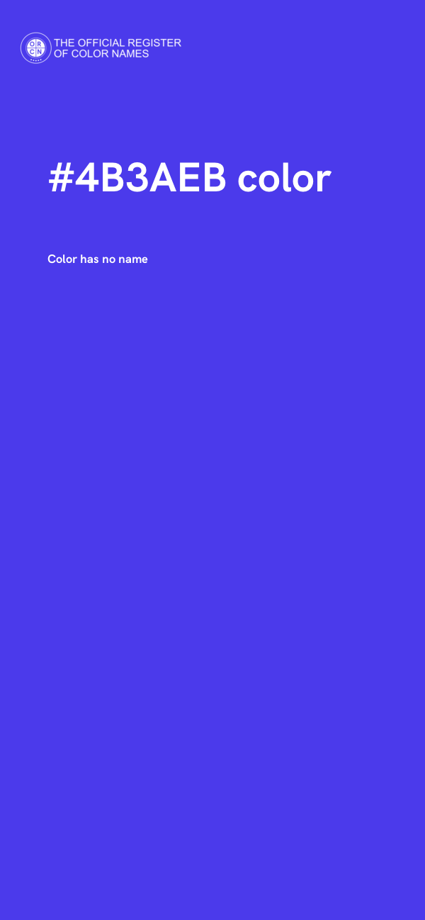 #4B3AEB color image