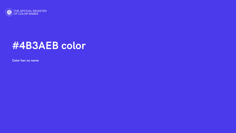 #4B3AEB color image