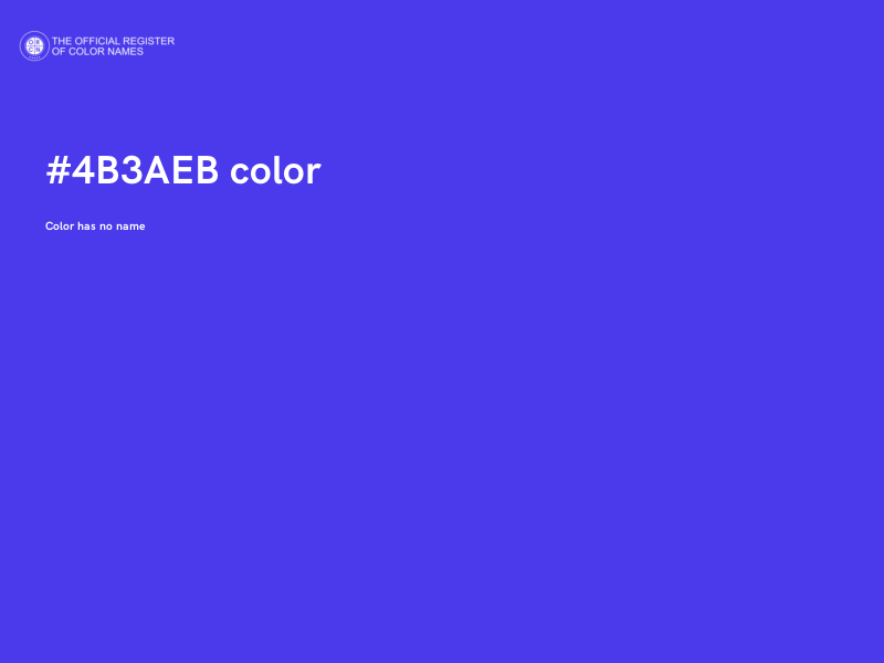 #4B3AEB color image