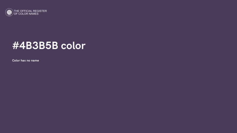 #4B3B5B color image