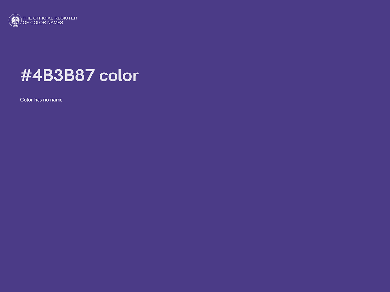 #4B3B87 color image