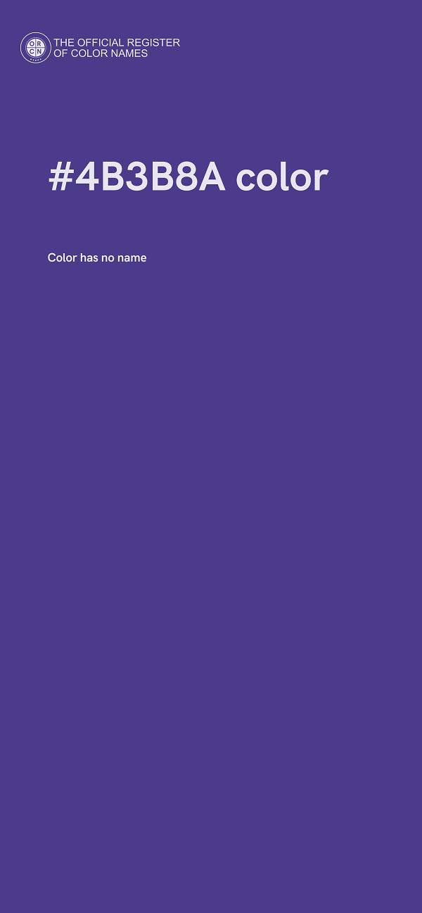#4B3B8A color image