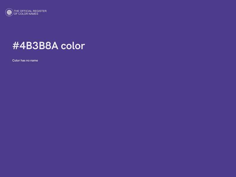 #4B3B8A color image