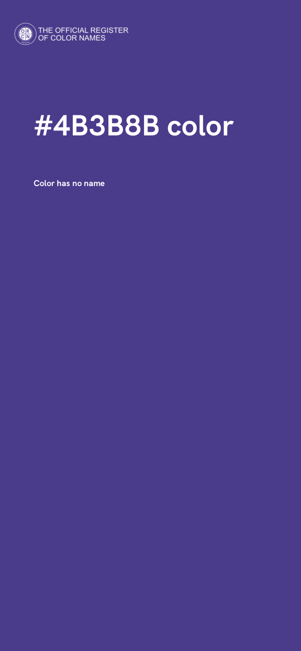 #4B3B8B color image