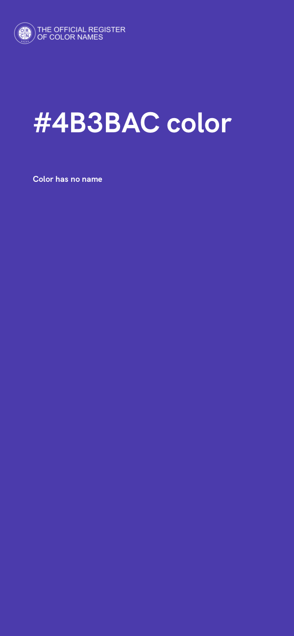 #4B3BAC color image