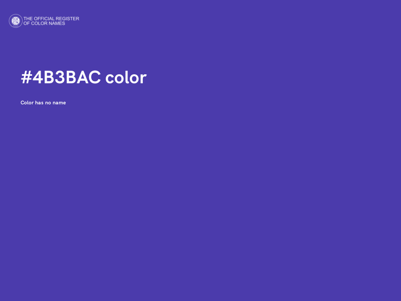 #4B3BAC color image